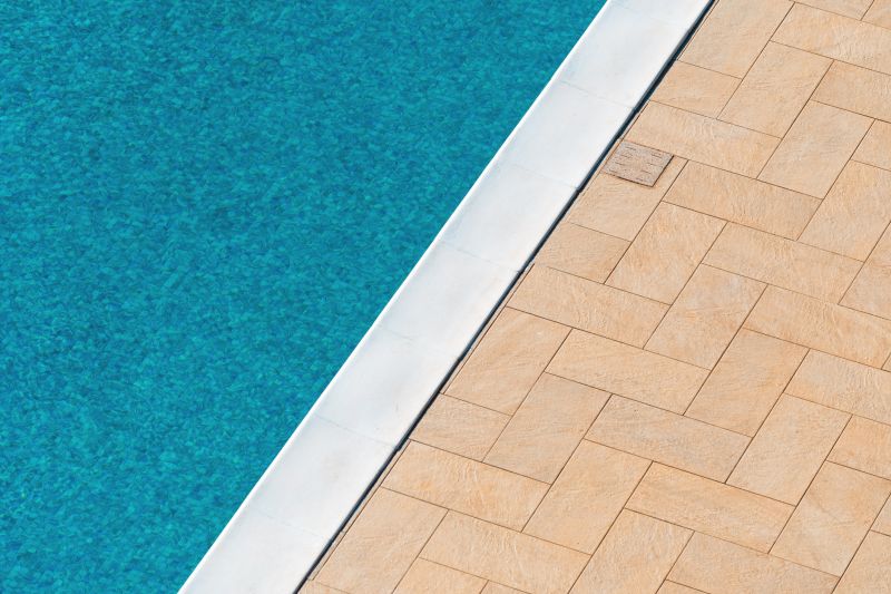 Modern Paver Pool Deck